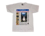 Vintage Chicago Bulls NBA Champions 1992 Rare T Shirt Sz L Tribune Newsp... - $61.75