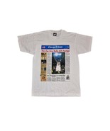Vintage Chicago Bulls NBA Champions 1992 Rare T Shirt Sz L Tribune Newsp... - £49.47 GBP