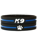 2 of K9 Wristbands - K-9 Bracelets - Thin Blue Line Canine Police Bracelet - £6.17 GBP