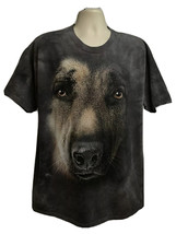 The Mountain Mens Gray Tie Dye Animal Print Shepherd Dog Graphic T-Shirt... - £19.48 GBP