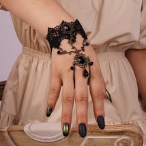 Victorian Black Lace Vampire Harness Bracelet - £19.75 GBP