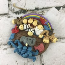 Noah’s Ark Handmade Clay Ornament Christain Collectible Bible Story Gift VTG ‘98 - £7.90 GBP