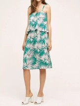 NWT $148 Anthropologie Fanned Palm Dress LARGE By HD In Paris - £43.14 GBP