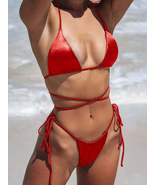 Beach Women&#39;s Padded Triangle Swimsuit Strap Bikini - £15.46 GBP