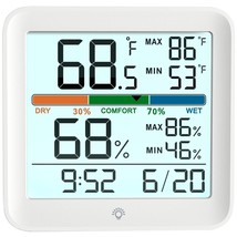 Indoor Thermometer Room Temperature Home Hygrometer Humidity Gauge Accur... - $32.51