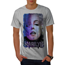 Wellcoda Famous Marilyn Mens T-shirt, Woman Graphic Design Printed Tee - £14.63 GBP+