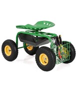 Garden Cart with Seat, Heavy Duty Gardening Work Stools w/Height Adjusta... - $6,773.28 MXN