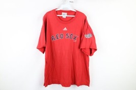 Vtg Y2K Adidas Mens 2XL Thrashed 2004 World Series Boston Red Sox T-Shirt Red - £27.65 GBP