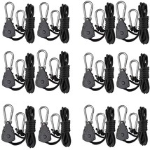 6 Pair Of 1/8 Inch Adjustable Rope Hanger Heavy Duty For Grow Light Rope Hangers - £30.46 GBP