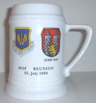 USAF US Air Forces in Europe Reunion 1998 Stadt Hof Germany ceramic beer... - £11.95 GBP