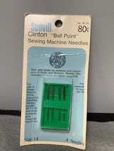 Scovill Clinton Ball Point Sewing Machine Needles 4-Pack Size 14 Medium ... - $75.49 MXN