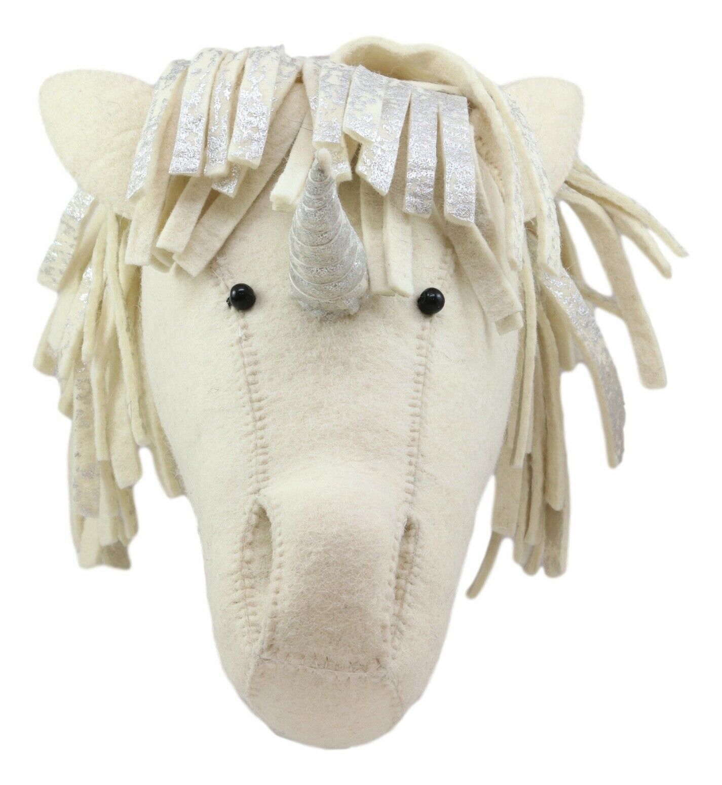 Fiona Walker England Handmade Organic Semi Unicorn Head Hanging Wall Decor Doll