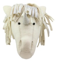 Fiona Walker England Handmade Organic Semi Unicorn Head Hanging Wall Decor Doll - £85.18 GBP
