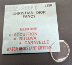 Genuine NEW Bulova - Christian Dior Replacement Watch Crystal Part# L150 - $17.81