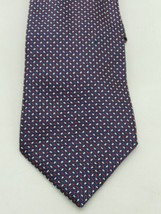 Burberrys of London Red White Blue Classic Necktie 100%  Silk Handsewn in USA - $17.72