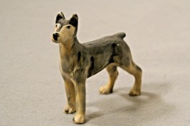 Vintage Doberman Dobie Gray Blue Dog Ceramic Japan Figure Figurine 4” - £9.24 GBP