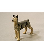 Vintage Doberman Dobie Gray Blue Dog Ceramic Japan Figure Figurine 4” - €10,08 EUR