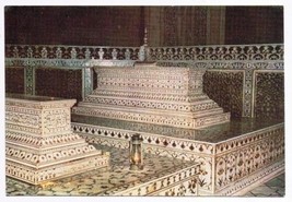 India Postcard Agra Tombs Inside Taj Mahal - £1.70 GBP
