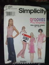 Simplicity 7185 Juniors' Tops, Skirt & Pants Pattern - Size 11/12-15/16 - $9.32