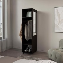 63&quot; Armoire with Mirror &amp; Shelves - Black - $264.99