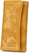 Trifold Embossed long Clutch Card Holder - $47.39
