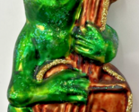 Christopher Radko Jeremiah Frog Bass Cello Blown Glass Ornament U255 - $69.99