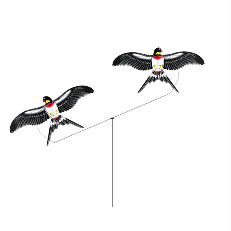 free shipping Pole Swallow kite flying toys for children handle line winder - £7.87 GBP+