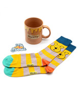 Winnie The Pooh 3-Piece Sock in a Mug Gift Set with Sticker Multi-Color - £21.50 GBP