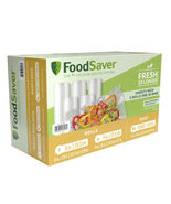 FoodSaver Vacuum Sealer 5 Rolls &amp; 36 Quart Bags Variety Pack Food Preser... - $69.36 CAD