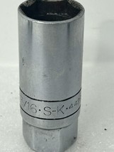 S-K Hand Tools 4426 13/16&quot; Knurled Spark Plug Socket 3/8&quot; Drive U.S.A. T... - £7.75 GBP