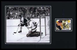 Johnny Bucyk Signed Framed 11x17 Photo Display Bruins - £55.22 GBP