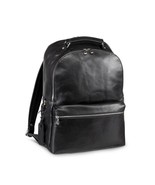 Leather Backpack Black, Knapsack Rucksack 17&quot; Laptop School Office Trave... - £173.75 GBP