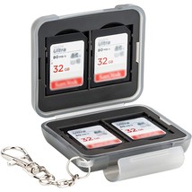 Sd Card Holder Case Water-Resistant: Portable 12 Slots Memory Card Case For 8 Mi - £12.57 GBP