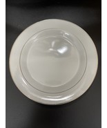 GIBSON EVERYDAY CHINA White/Gold Rimmed Wide Rimmed Bread Salad Plate - £5.56 GBP