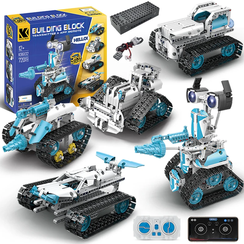 Technical Intelligent Robot K96132 APP Remote Control Building Blocks Bricks - £51.64 GBP+
