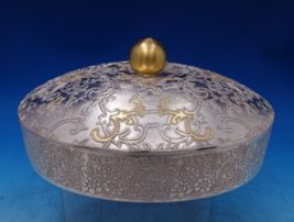 Korean .990 Silver Relish Dish Chrysanthemum Motif Partial Gilt 3-D Frui... - €2.318,78 EUR