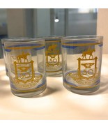 Vintage Hollywood Park 50 th Anniversary Glasses Lot of 4 1938 to 1988  MCM - $47.37 CAD