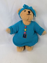 Pleasant Company 1996 Bitty Baby Teddy Bear Blue Plush Outfit Headband S... - $24.95