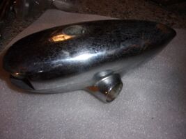 Original Chris Craft rail Mounted bow light Chrome Bronze glass lens, fl... - $391.05