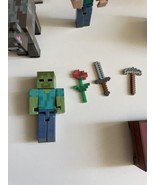 Huge Minecraft Figure Lot  Animals Blocks Weapons figures keychains - £48.46 GBP