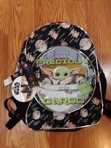 Disney Star Wars Baby Yoda Backpack Mandalorian Precious Cargo 17&quot; 2021 - £14.98 GBP