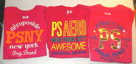 PS from Aeropostale Girls Shirts Pink 3 To Choose Size 7 XS   NWT - £8.94 GBP