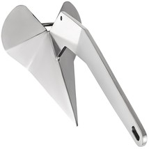 14lb 6.35 kg Stainless Steel Delta Style Boat Anchor Boats From 20-35 ft - £187.71 GBP