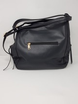 Realer Black Faux Leather Adjustable Shoulder Strap and Nonadjustable Ha... - £22.78 GBP
