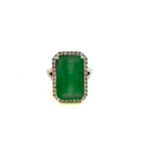 Natural Emerald Diamond Ring 6.5 14k White Gold 12.08TCW Certified $5,950 311005 - £1,938.47 GBP