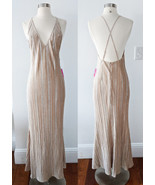 Champagne Nude Dress MEDIUM Marilyn Monroe inspired 50s 60s vintage Holl... - £23.72 GBP