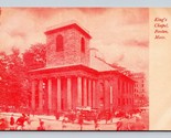 Kings Chapel Ambrotype Boston Ma Massachusetts Unp Udb Cartolina P15 - $12.25
