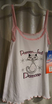 GK Elite Sportswear Adult Small S White Kitty &quot;PurrrrFect Dancer&quot; Spaghe... - $20.00