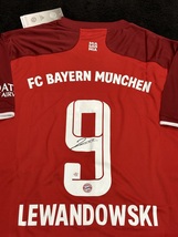 Robert Lewandowski Signed Bayern Munchen Soccer Jersey COA - £199.03 GBP