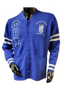 Phi Beta Sigma Fraternity Royal Blue Cardigan Sweater 1914 Gomab - £67.31 GBP